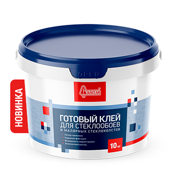 Готовый клей для стеклообоев и малярных стеклохолстов