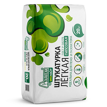 Штукатурка гипсовая легкая "Эколайт"