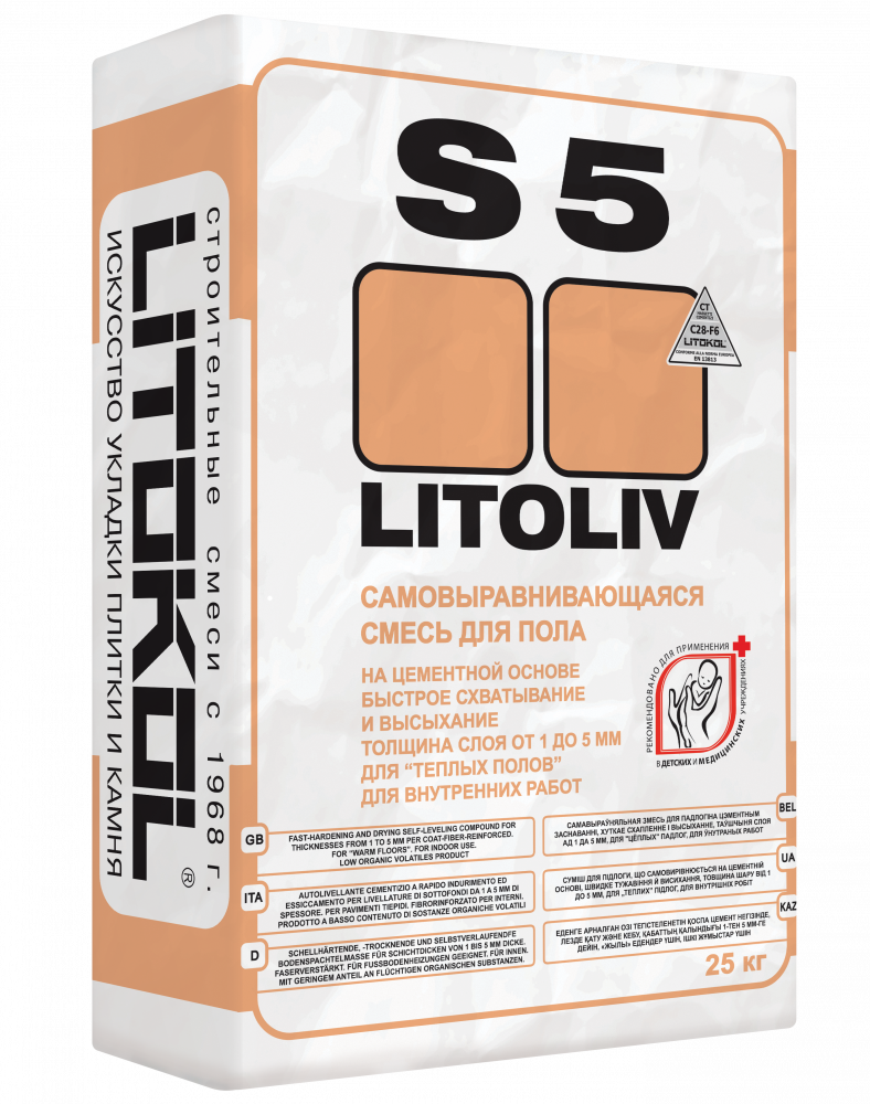 Самовыравнивающаяся смесь для пола LITOLIV S5
