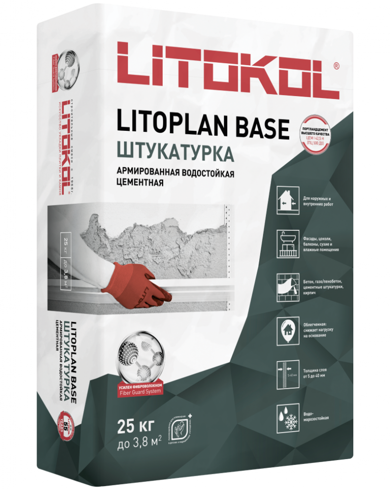 Штукатурный состав LITOPLAN BASE