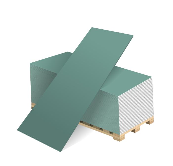 Гипсокартон ГКЛВ (влагостойкий) Волма