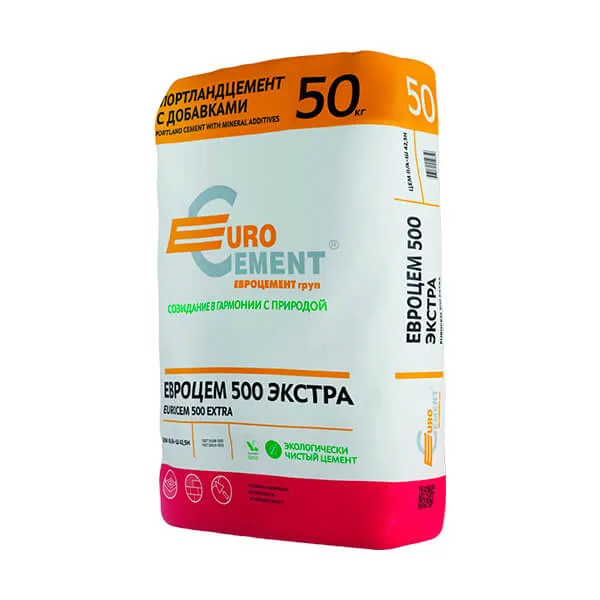 Портландцемент Евроцемент, Евроцем 500 Экстра 50 кг