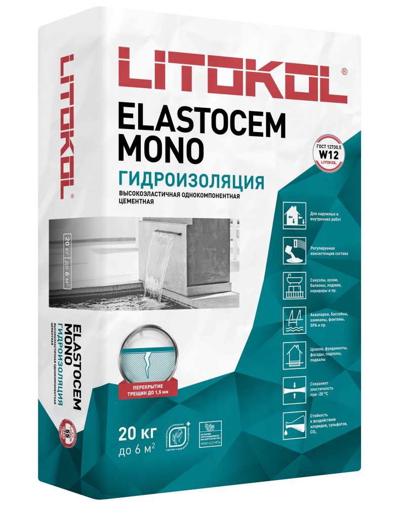 Гидроизоляционная смесь ELASTOCEM MONO