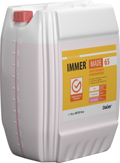 Грунт глубокого проникновения колерованный на акриловой основе Dauer® IMMER® MADE 65