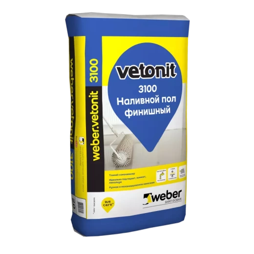 Финишный наливной пол Weber.vetonit 3100