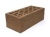 Кирпич лицевой 1.4 НФ утолщенный Коричневый рифленый НКЗ