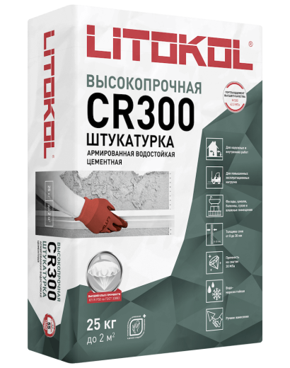 Выравнивающая смесь на основе цемента LITOKOL CR300