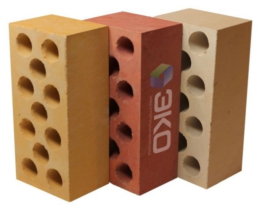 Кирпич силикатный пустотелый лицевой тонированный Эко